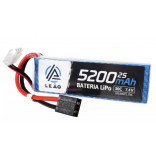 BATERIA LIPO ULTRA 7.4V 2S 5200MAH 30C / 60C COM PLUG TRAXXAS PARA DRONES / AUTOMODELOS / ETC LEÃO LB5200LP2_TRA